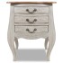 Mesita de noche de madera maciza reciclada 48x35x64