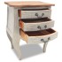 Mesita de noche de madera maciza reciclada 48x35x64