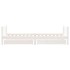 Estructura cama niños con cajones madera pino blanco 90x200