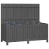 Caja de almacenaje jardín madera de pino gris 147x68x64