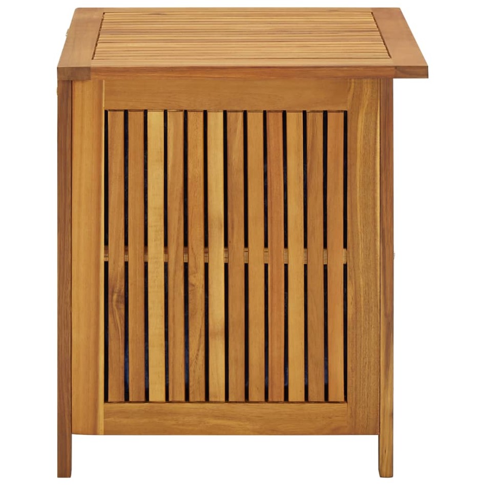 Caja de almacenaje de jardín madera maciza acacia 60x50x58