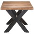 Mesa de comedor de madera acacia acabado miel 180x90x75