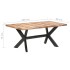 Mesa de comedor de madera acacia acabado miel 180x90x75