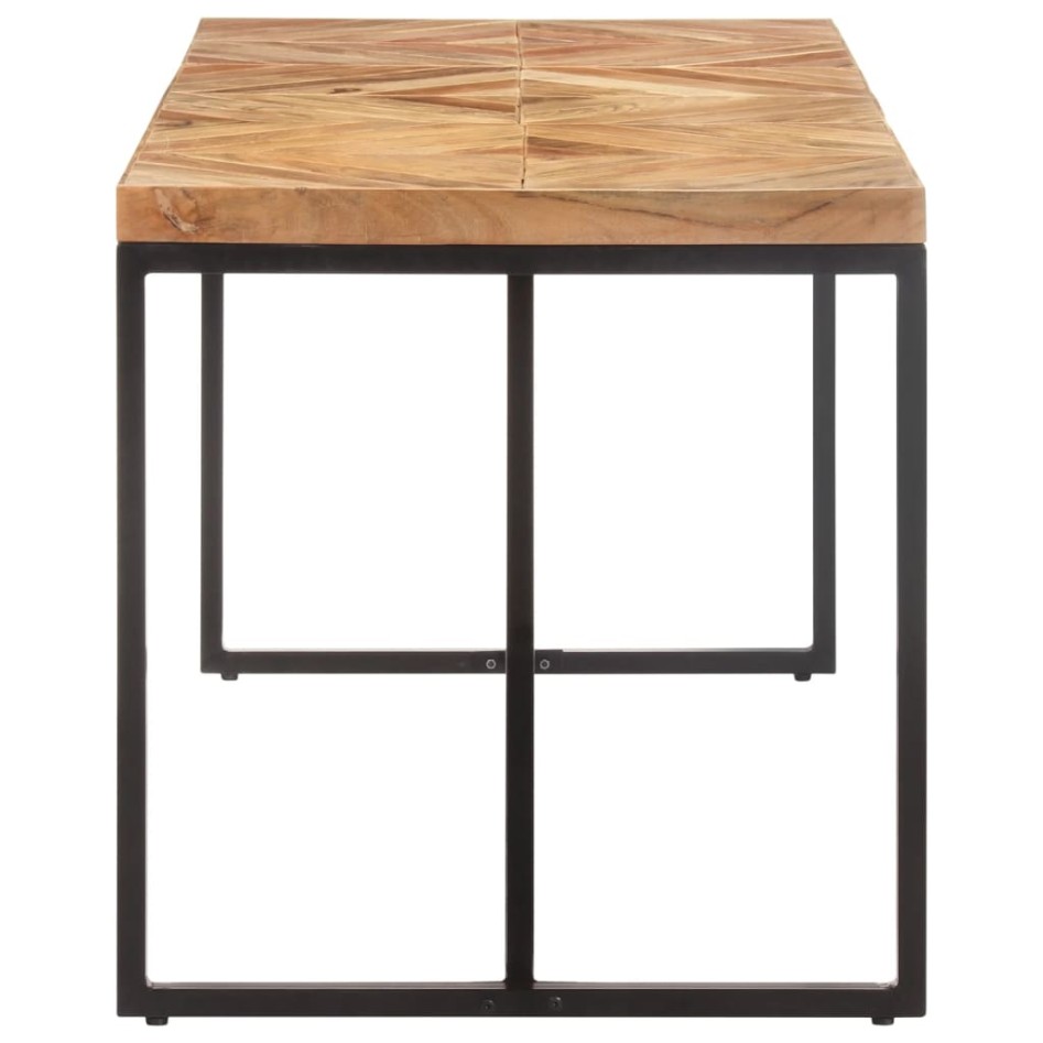 Mesa de comedor madera maciza de acacia y mango 160x70x76