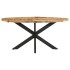 Mesa de comedor de madera de mango rugosa 160x90x75