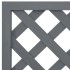 Jardinera con enrejado gris WPC 65x33x135