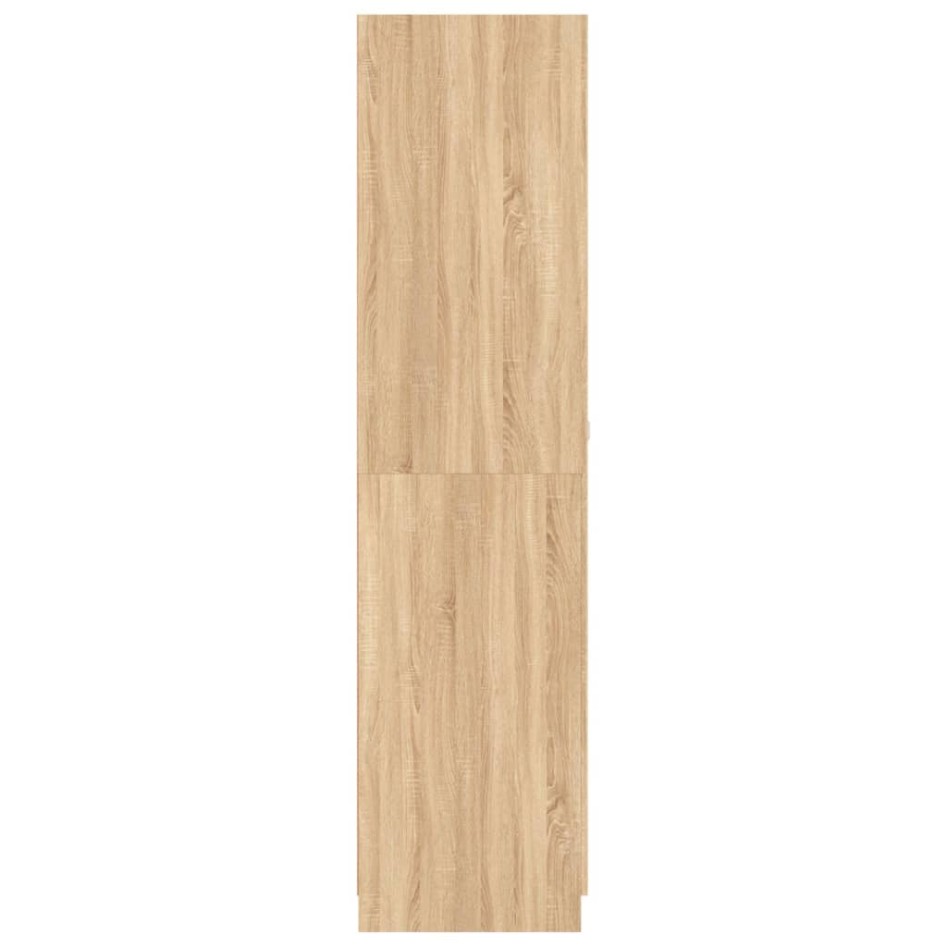 Armario de madera contrachapada color roble Sonoma 90x52x200
