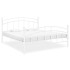 Estructura de cama de metal blanco 140x200