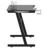 Escritorio gaming con luz LED forma Y negro 110x60x75