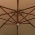 Sombrilla colgante con poste de madera taupe 350