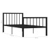 Estructura de cama de metal negro 90x200