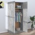 Armario de madera contrachapada gris hormigón 80x52x180