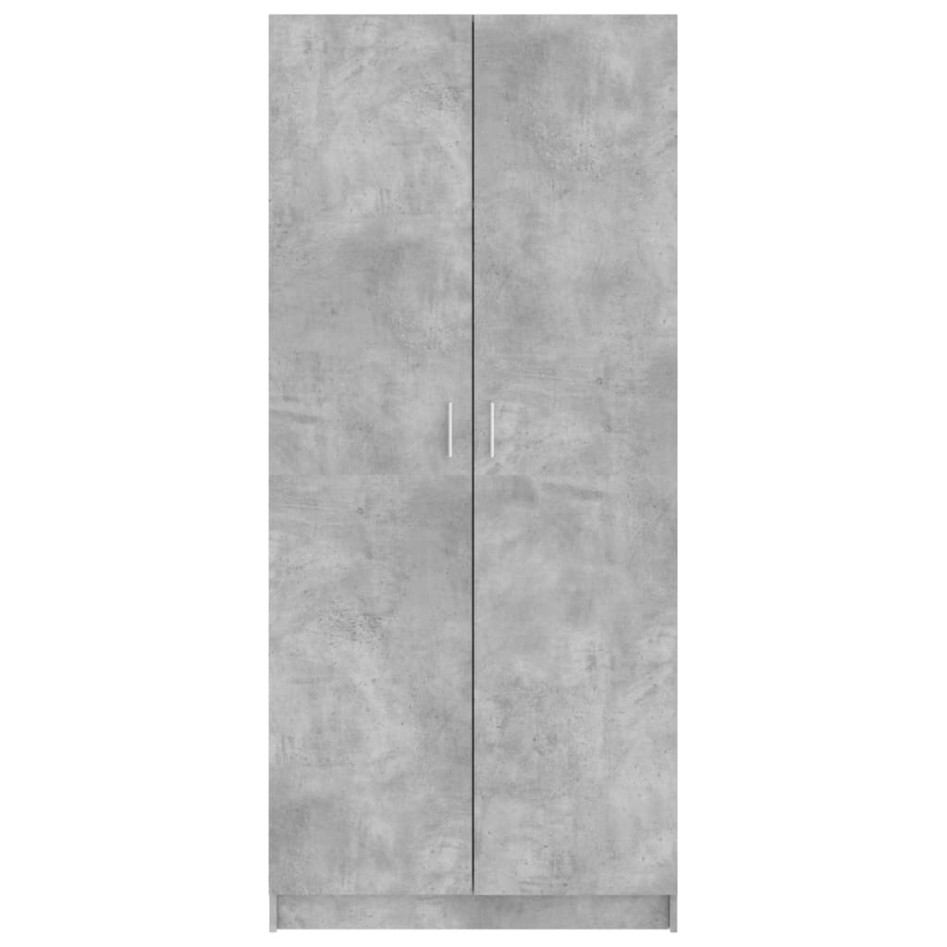 Armario de madera contrachapada gris hormigón 80x52x180