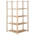 Estantería de esquina 5 niveles pino macizo 82,5x82,5x170