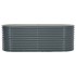 Arriate de acero galvanizado gris 240x80x81