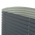 Arriate de acero galvanizado gris 240x80x81
