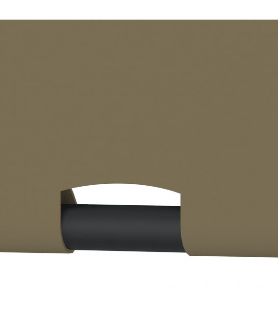 Pérgola con tejado ajustable acero color gris taupe 3x3 m