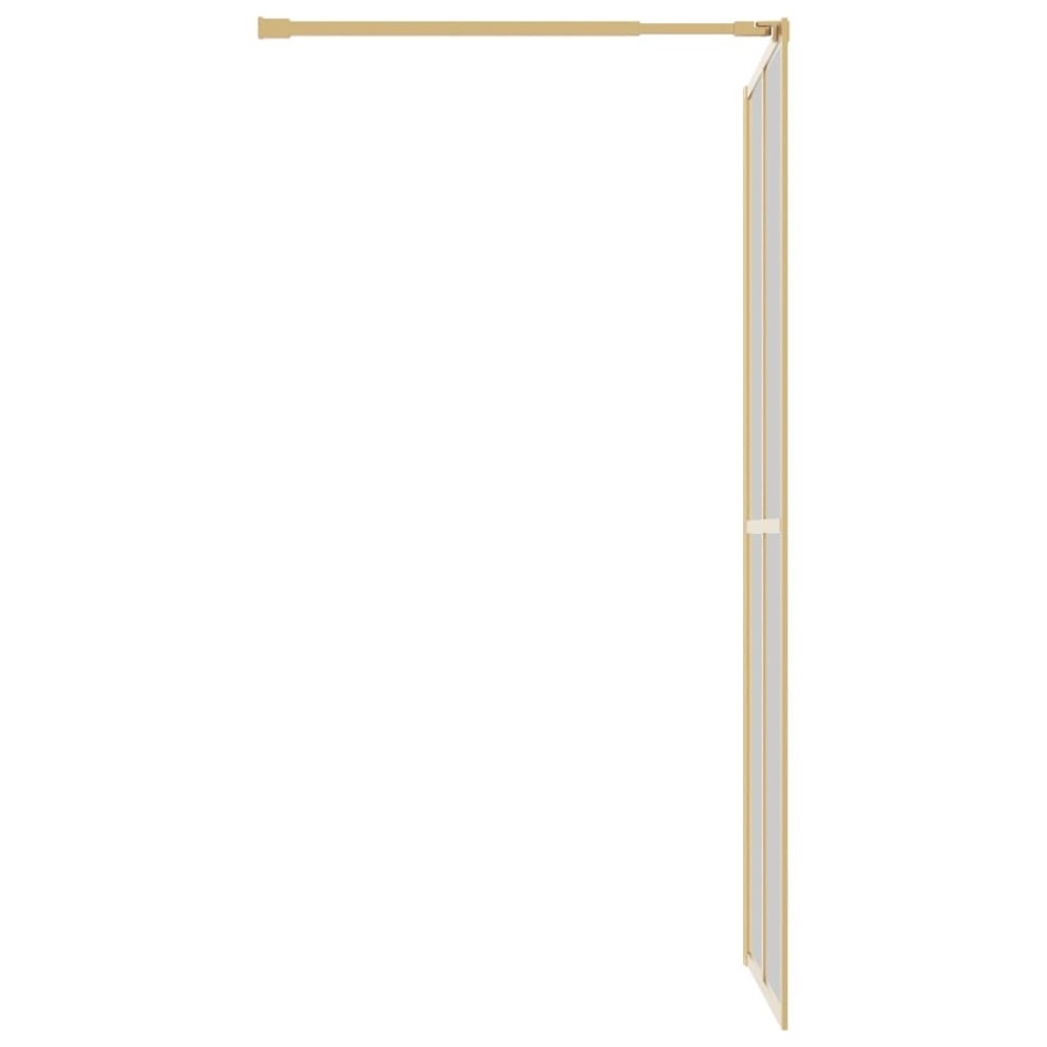 Mampara puerta de ducha vidrio transparente ESG dorado