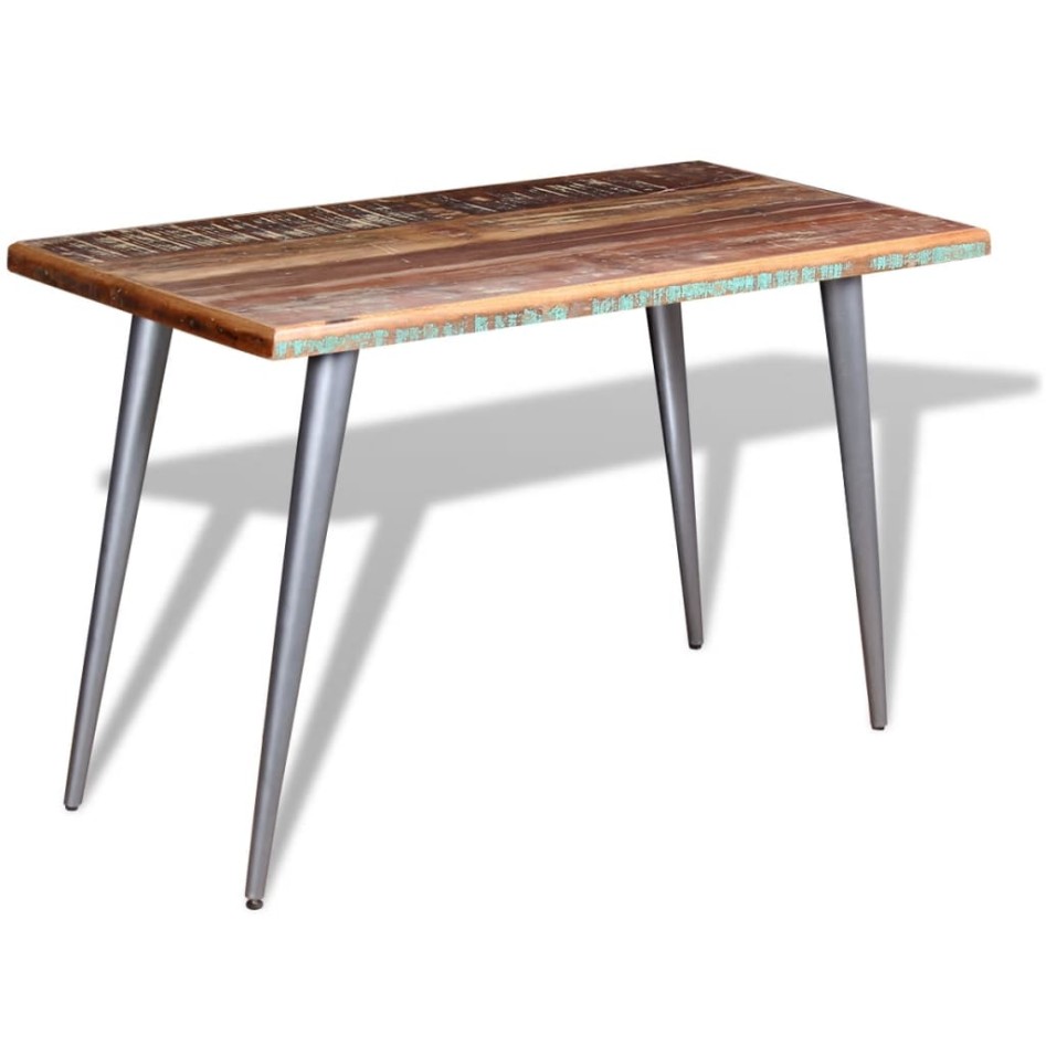 Mesa de comedor madera maciza reciclada 120x60x76
