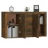 Aparador madera contrachapada color roble ahumado 120x36x69