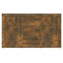 Aparador madera contrachapada color roble ahumado 120x36x69