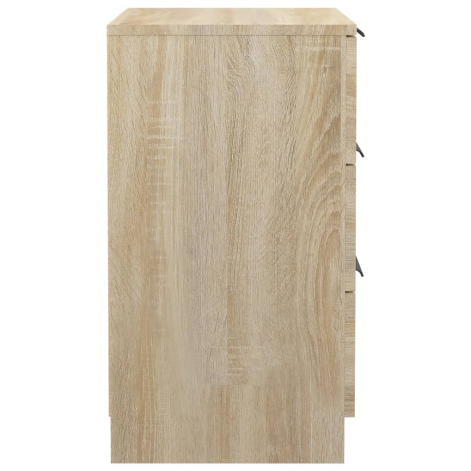 Mesitas de noche 2 unidades color roble Sonoma 40x36x65