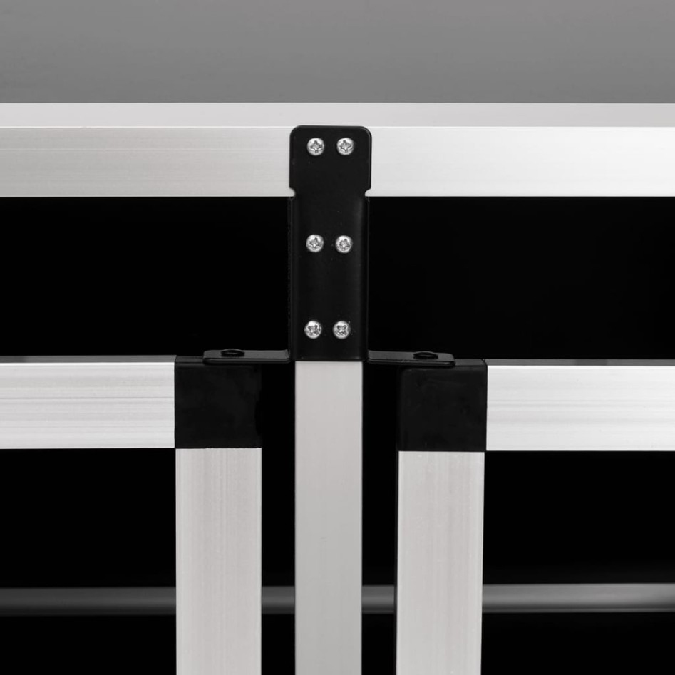 Jaula de perro con puerta doble 89x69x50