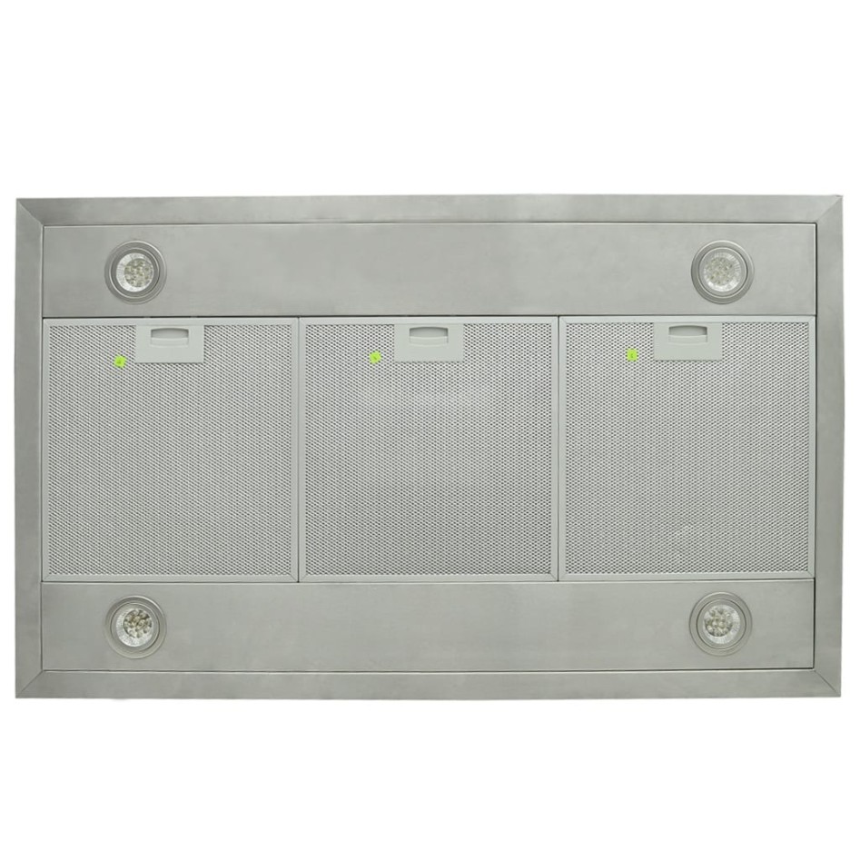 Campana extractora de isla con pantalla