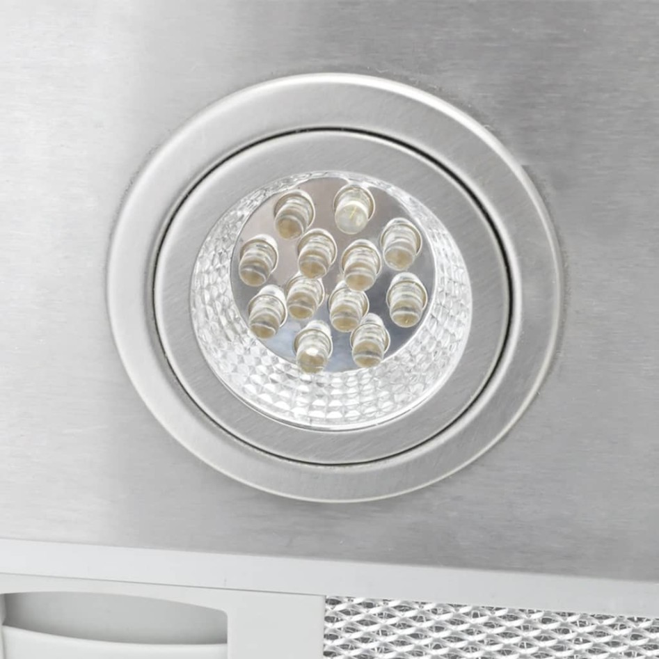 Campana extractora de isla con pantalla