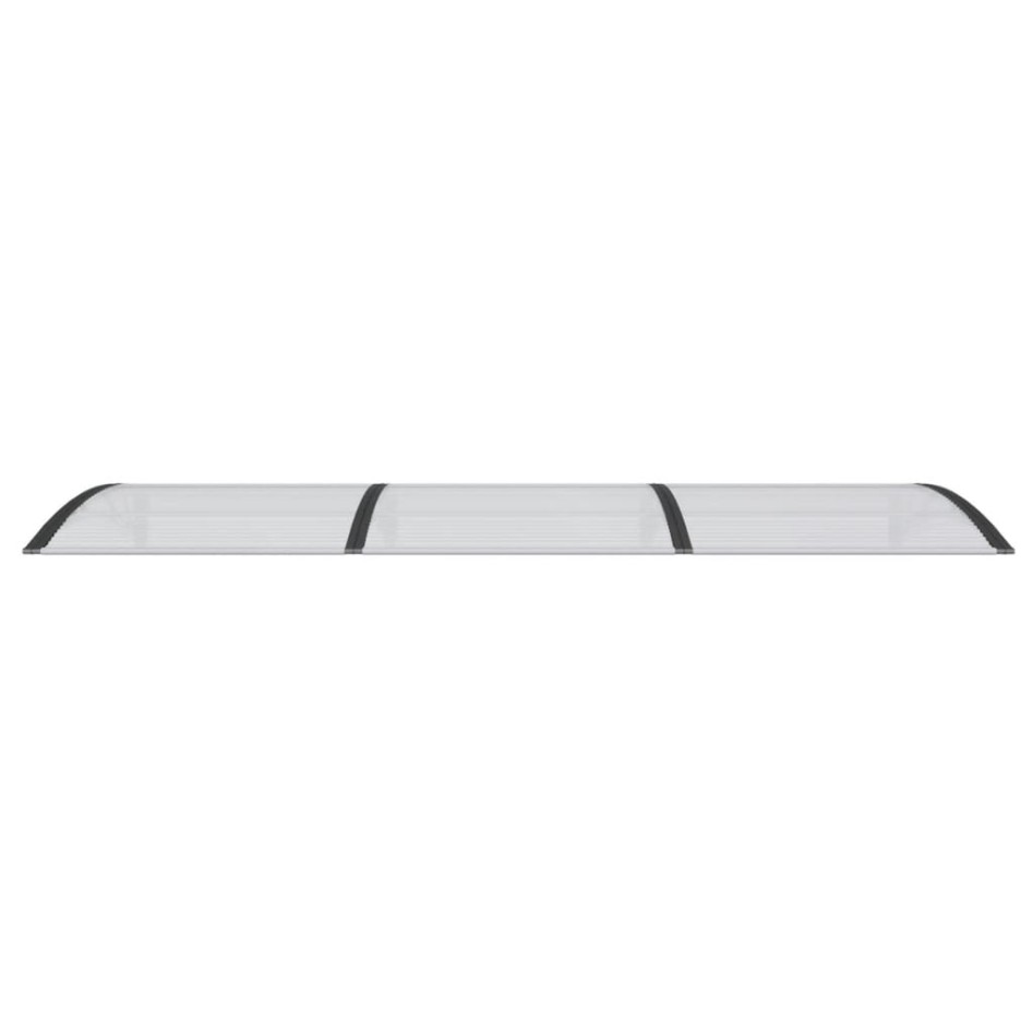 Marquesina de puerta policarbonato negro 300x100