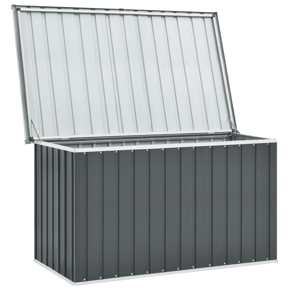 Caja de almacenaje para jardín gris 149x99x93