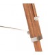 Lámpara de trípode madera maciza de teca marrón y blanco 141 cm