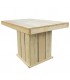Mesa de jardín de madera de pino impregnada 110x75x74 cm