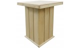 Mesa de jardín de madera de pino impregnada 75x75x110 cm