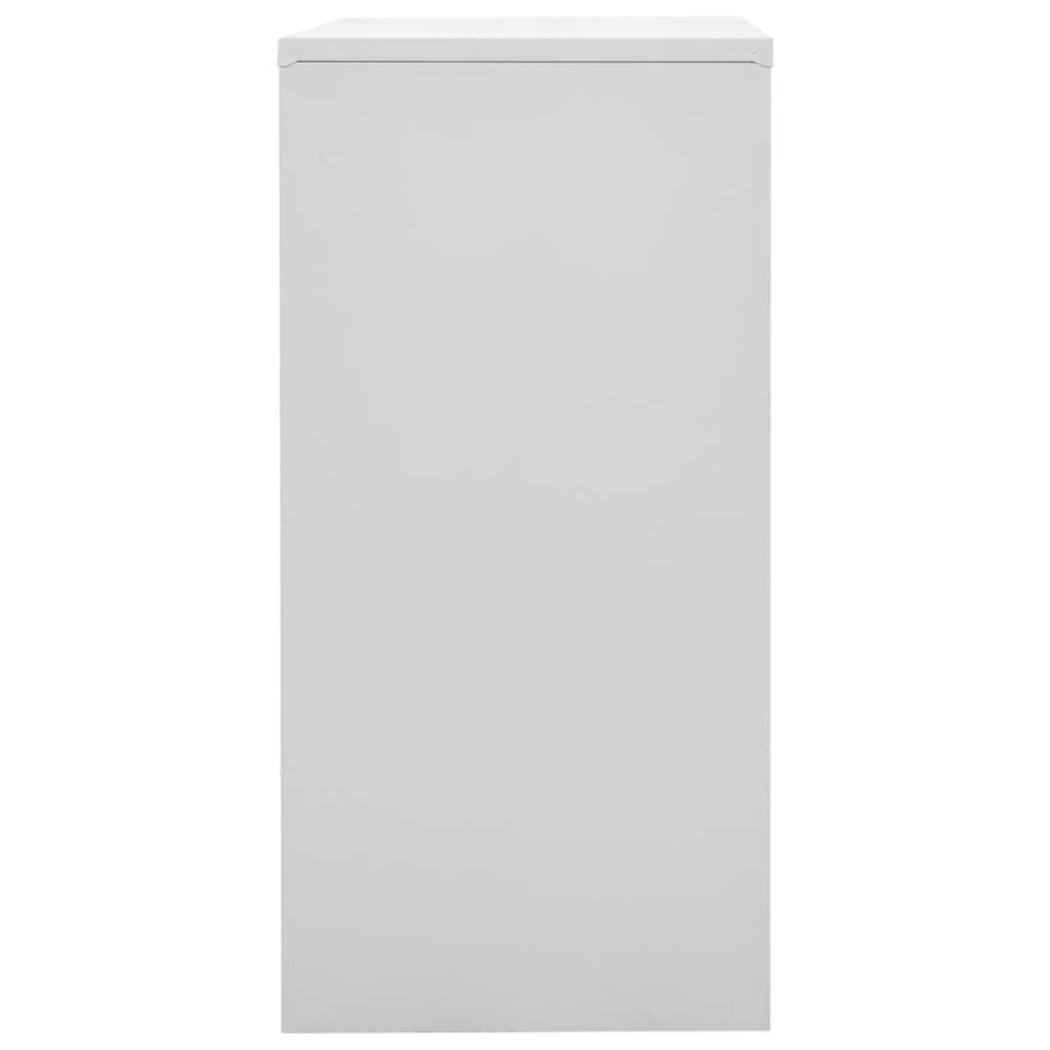 Armario taquilla de acero gris claro y azul 90x45x92,5