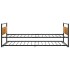 Estructura de cama extraíble metal negro 90x200