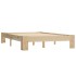 Estructura de cama de madera maciza de pino 120x200