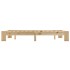 Estructura de cama de madera maciza de pino 120x200