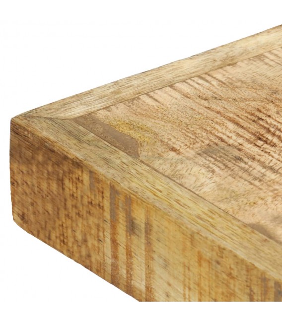 Mesa de comedor madera maciza de mango en bruto 120x60x75 cm