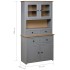 Aparador madera maciza pino estilo Panamá gris 93x40,5x180