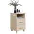Mesitas noche 2 uds HAMAR pino macizo marrón miel 40x35x62