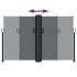 Toldo lateral retráctil negro 160x1200