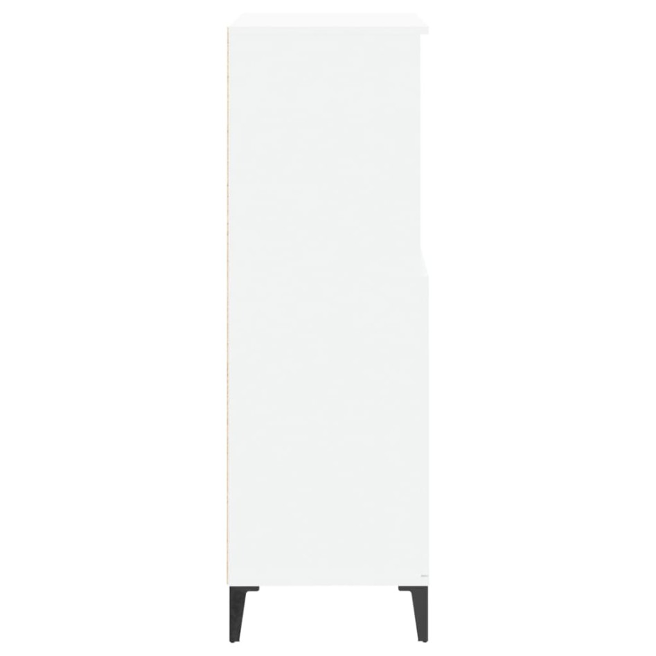 Aparador alto madera contrachapada blanco 60x36x110