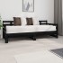 Sofá cama extraíble madera maciza de pino negro 2x(80x200)