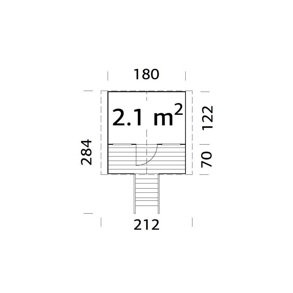 Casita infantil de madera Tom