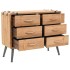 Cajonera de madera maciza de abeto 91x35x73