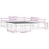 Estructura cama madera maciza negra 140x190