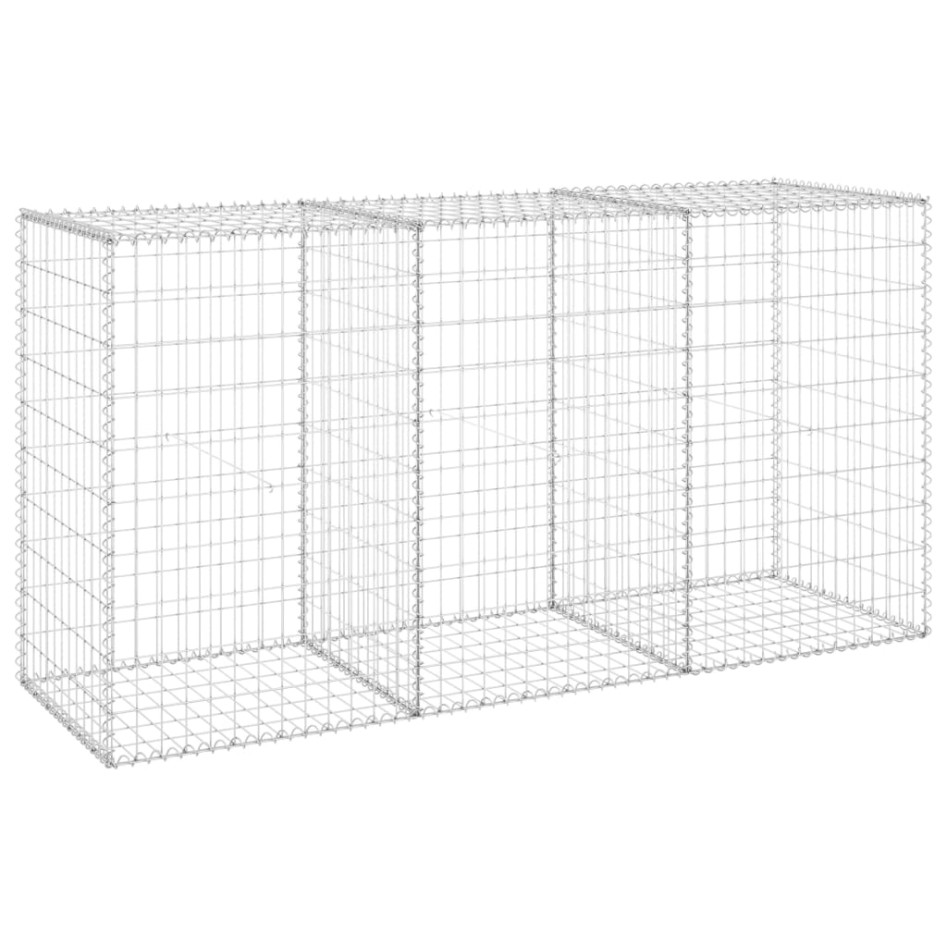 Muro de gaviones con cubiertas acero galvanizado 200x60x100