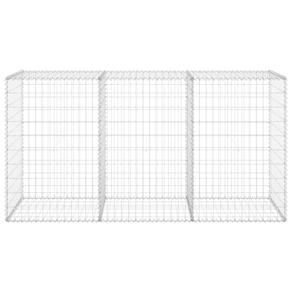 Muro de gaviones con cubiertas acero galvanizado 200x60x100