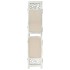 Biombo divisor de 6 paneles de tela color crema 210x165